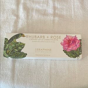 Seraphine Rhubarb + Rose Creamy Lip & Cheek Palette